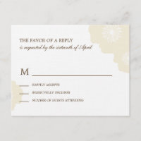 Carte RSVP de mariage pour les pavots modernes - a