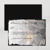 Carte RSVP de mariage pour moto personnalisée (Devant / Derrière)