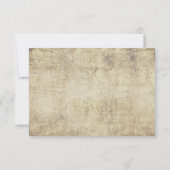 Carte RSVP de mariage pour papillon Vintage bleu (Dos)