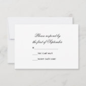 Carte RSVP de mariage Princess Diamond Ring et Pea (Dos)