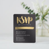 Carte RSVP de Mariage Promesse brillante (Debout devant)