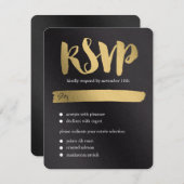 Carte RSVP de Mariage Promesse brillante (Devant / Derrière)