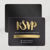 Carte RSVP de Mariage Promesse brillante (Devant / Derrière)