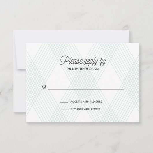 Carte RSVP de mariage raid (Devant)