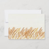 Carte RSVP de mariage Red Barn (Dos)