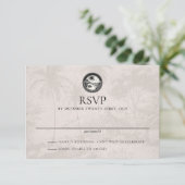 Carte RSVP de mariage République Dominicaine (Debout devant)