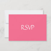 Carte RSVP de mariage rose pâle (Dos)