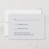 Carte RSVP de mariage rouge profond feuille or (Dos)