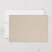 Carte RSVP de mariage rustique Succulent (Dos)