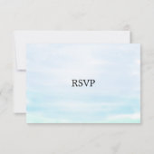 Carte RSVP de mariage Sandy Beach (Dos)