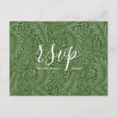 Carte Rsvp de mariage | Script de vibes de nature (Devant)