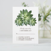 Carte RSVP de mariage simple (Debout devant)