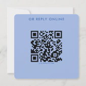 Carte RSVP de mariage simple minimaliste moderne (Dos)