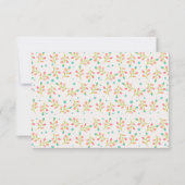 Carte RSVP de mariage Spring Florals (Dos)