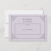 Carte RSVP de mariage Stardust (Devant)