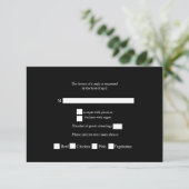 Carte rsvp de mariage traditionnel moody néerlanda (Debout devant)