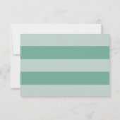 Carte RSVP de mariage vert (Dos)
