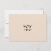 Carte RSVP de mariage Vow QR Code Iridescente (Dos)