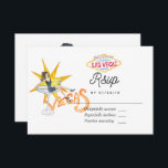 Carte RSVP de mariage Whimsical Las Vegas<br><div class="desc">Mariage à thème Las Vegas rsvp personnalisable à vos spécificités.</div>