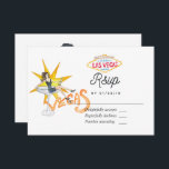 Carte RSVP de mariage Whimsical Las Vegas<br><div class="desc">Mariage à thème Las Vegas rsvp personnalisable à vos spécificités.</div>