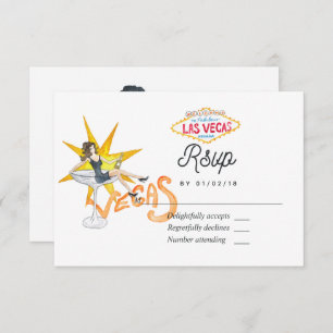 Carte RSVP de mariage Whimsical Las Vegas
