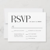 Carte RSVP de mariage Whimsy moderne (Devant)
