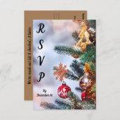Carte RSVP de Noël Witty (Devant / Derrière)