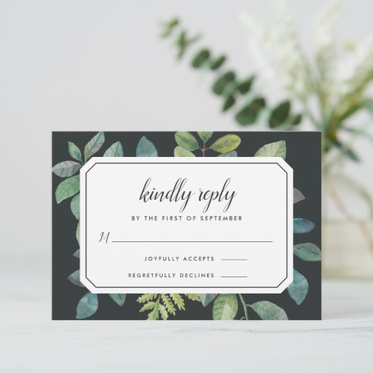 Carte RSVP de nuit Botanica (Debout devant)