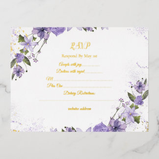 Carte RSVP de remplissage