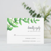 Carte RSVP de remplissage d'aquarelle (Debout devant)