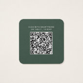 Carte RSVP de réponse du Mariage de code QR élégan (Dos)