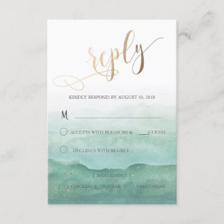 Carte RSVP de réponse mariage