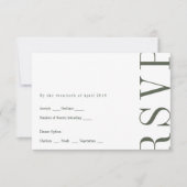 Carte RSVP de style éditorial (Devant)