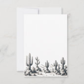 Carte RSVP décontracté Cactus Food Choix (Dos)