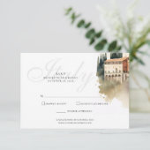 Carte RSVP Destination Mariage (Debout devant)