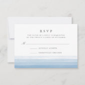 Carte RSVP Dip Dye Watercolor | Ciel (Devant)