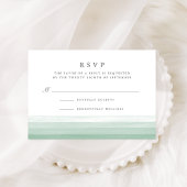 Carte RSVP Dip Dye Watercolor | Fern