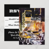 Carte RSVP District Théâtre NYC ~Fun to Personnali (Devant / Derrière)