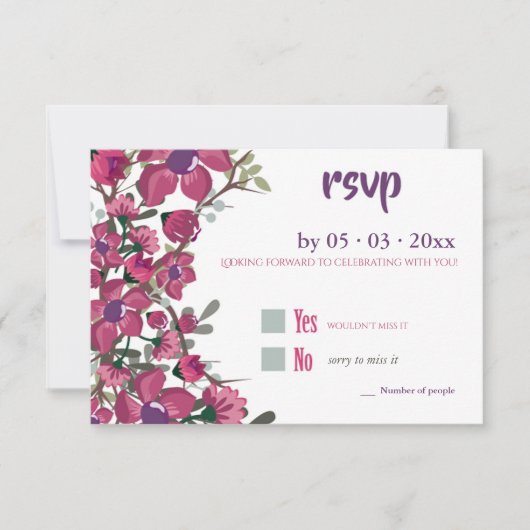 Carte RSVP Dogwood (Devant)