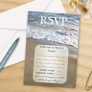 Carte RSVP Dream Beach Wedding
