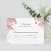 Carte rsvp Dreamy floral storybook (Debout devant)
