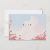 Carte rsvp Dreamy floral storybook (Dos)