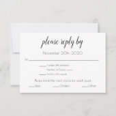 Carte RSVP du boîtier (Devant)