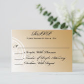 Carte RSVP du parti de retraite intemporelle (Debout devant)