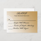 Carte RSVP du parti de retraite intemporelle (Devant / Derrière)