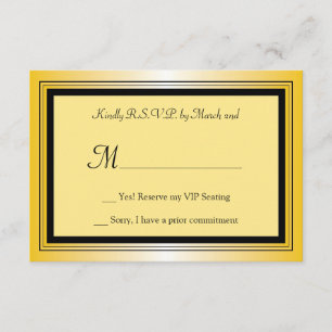 Carte RSVP du parti Oscar
