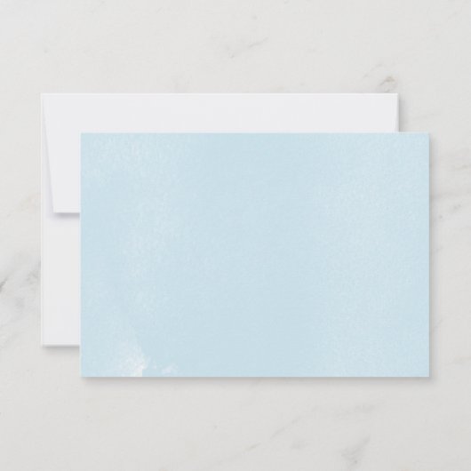 Carte RSVP du site Web du Mariage d'aquarelle géom (Dos)