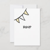 Carte RSVP du tracteur de Mariage campagnard perso (Devant)