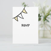 Carte RSVP du tracteur de Mariage campagnard perso (Debout devant)