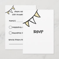 Carte RSVP du tracteur de Mariage campagnard perso